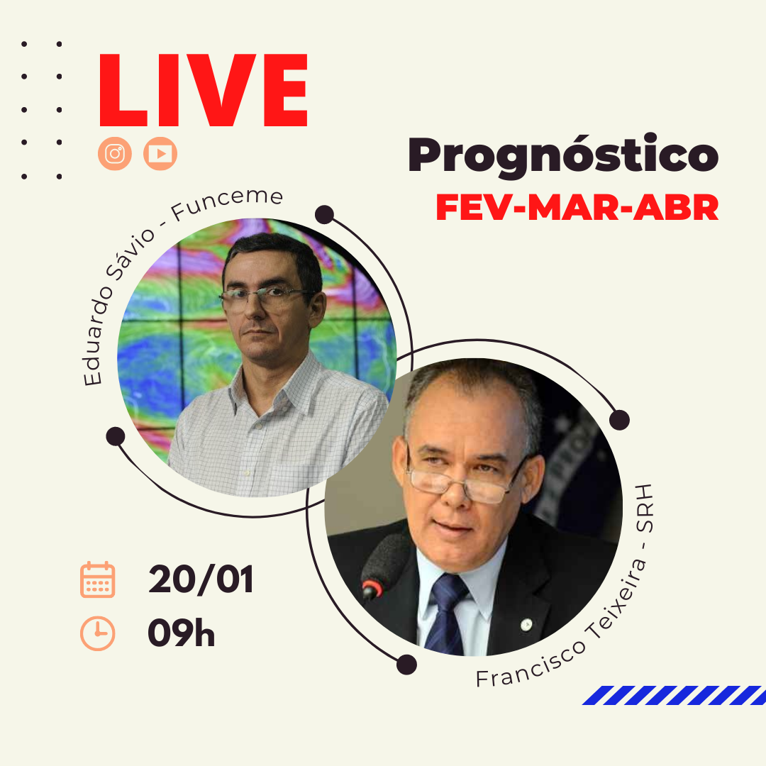Funceme anuncia prognóstico de chuva para o próximo trimestre nesta quinta (20)
