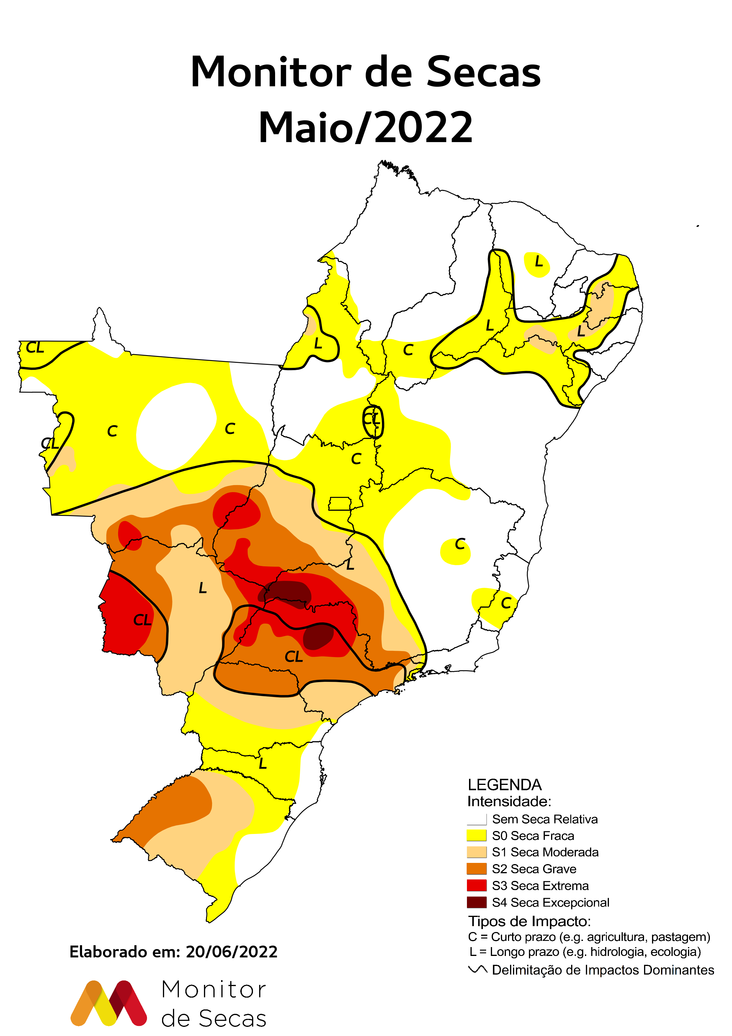 Ceará apresenta nova redução na área com seca, segundo dados do Monitor
