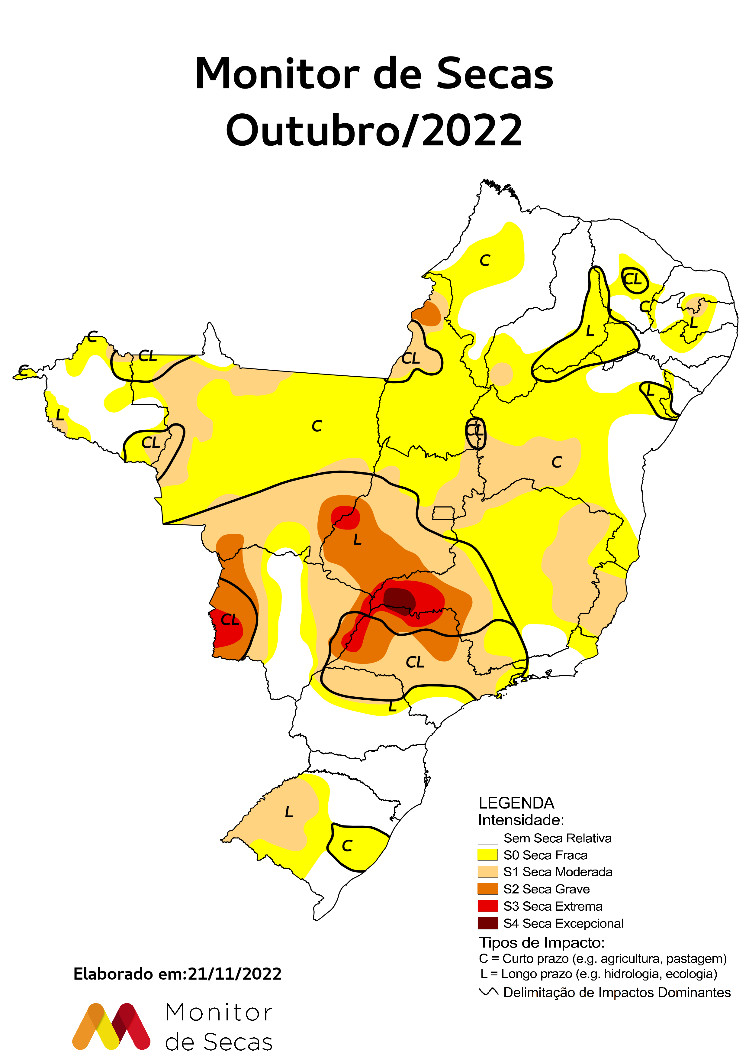 Chuvas de outubro reduzem seca no sul do Estado, conforme Monitor