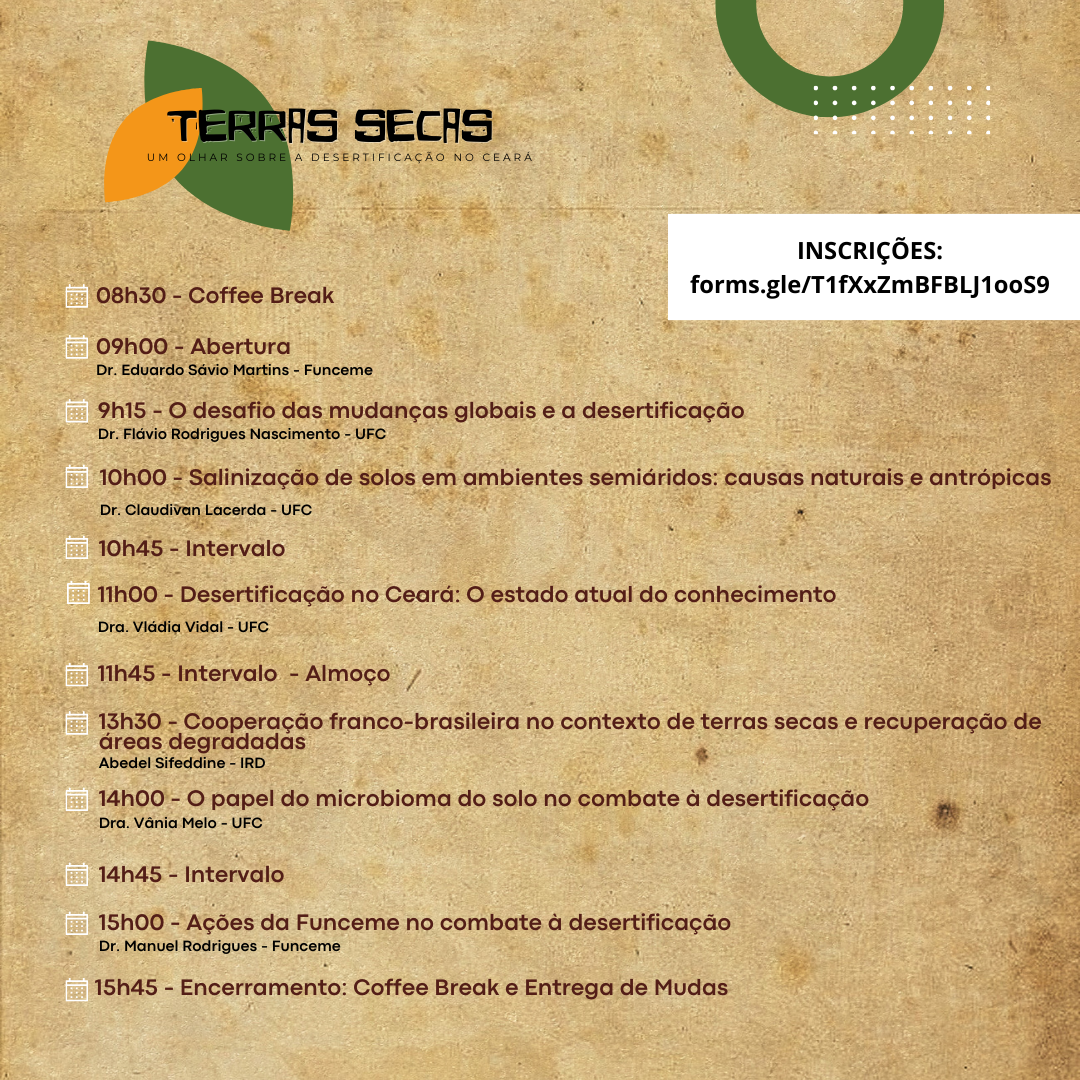 Funceme celebra Dia Mundial de Combate à Desertificação com palestras e exibição de documentário