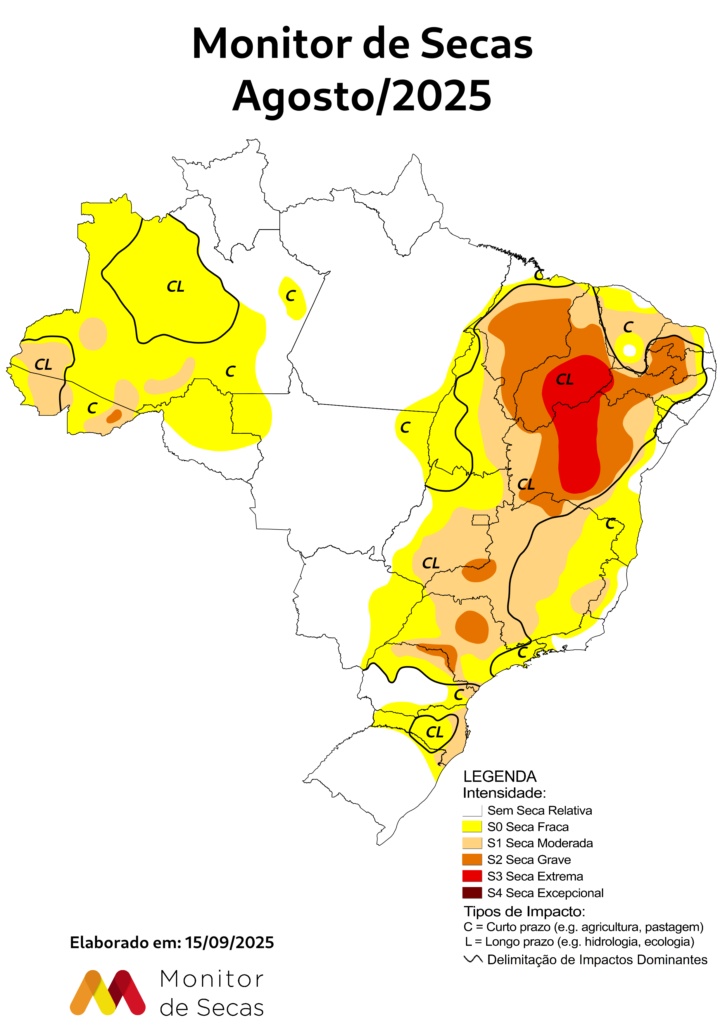 Ceará tem mais de 90% do território sob condição de seca relativa, aponta Monitor
