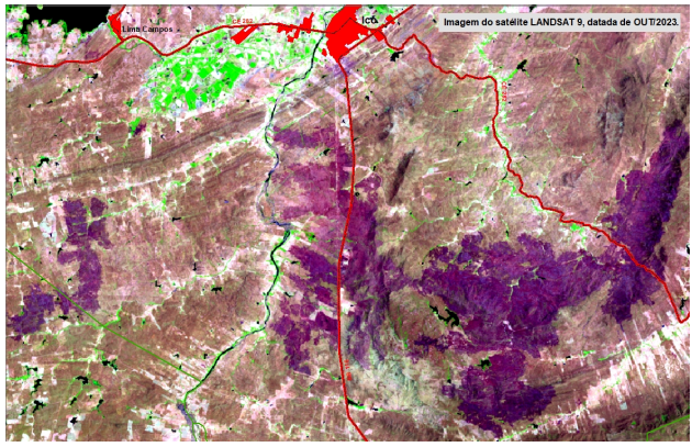 Estudo da Funceme revela cicatrizes de queimadas que se estendem por mais de 1.800 km² no Ceará