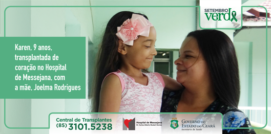 Karen de nove anos tem nova vida após o transplante de coração