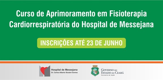 Resultado final do 22º edital para o Curso de Aprimoramento em Fisioterapia Cardiorrespiratória do Hospital de Messejana
