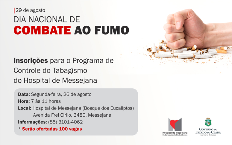 Programa de Controle do Tabagismo do HM inscreve para nova turma
