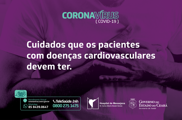 Pacientes com doenças cardiovasculares devem reforçar prevenção durante pandemia