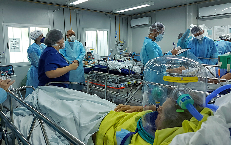HM destina leitos exclusivos para pacientes com capacete Elmo