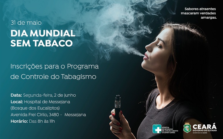 Hospital de Messejana abre vagas para o Programa de Controle do Tabagismo