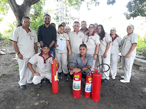Funcionários e Pacientes do HSM participam de treinamento de combate ao incêndio