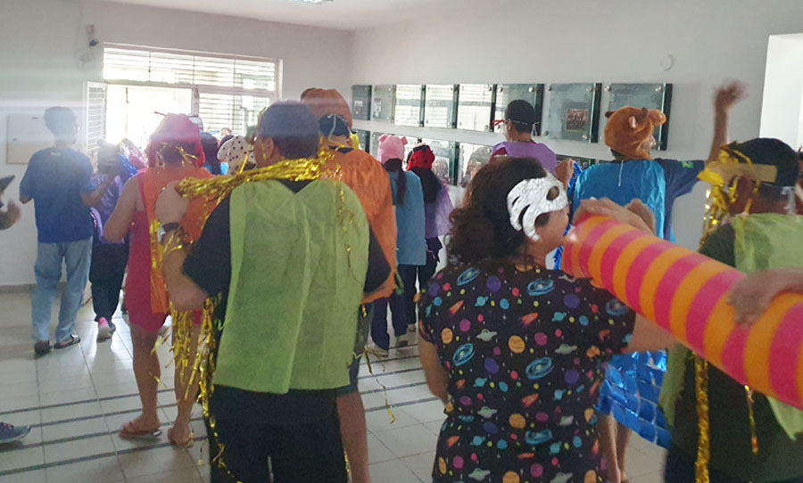 Folia de Carnaval anima pacientes atendidos no Hospital de Saúde Mental