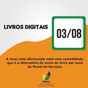 Jucec libera envio de livros mercantis por meio do Portal de Serviços