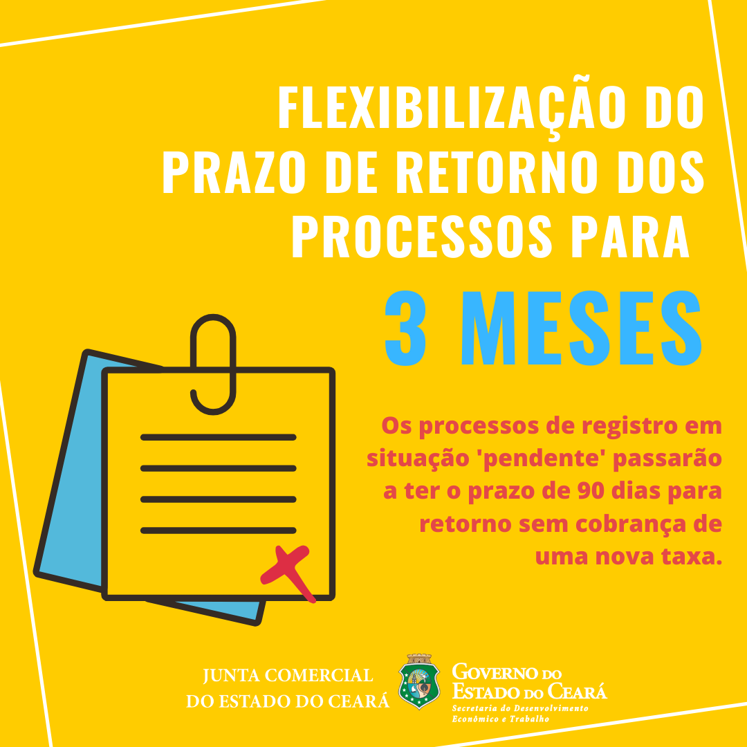 JUCEC prorroga para 90 dias o prazo para retorno dos processos pendentes