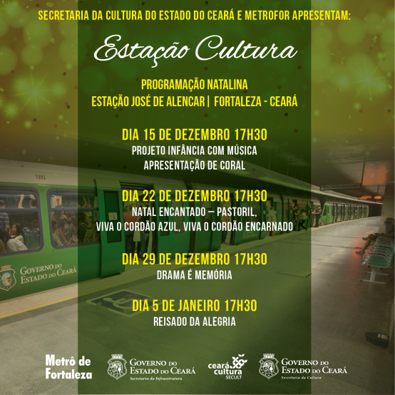 Metrofor e Secult ocupam estações do Metrô com arte e cultura