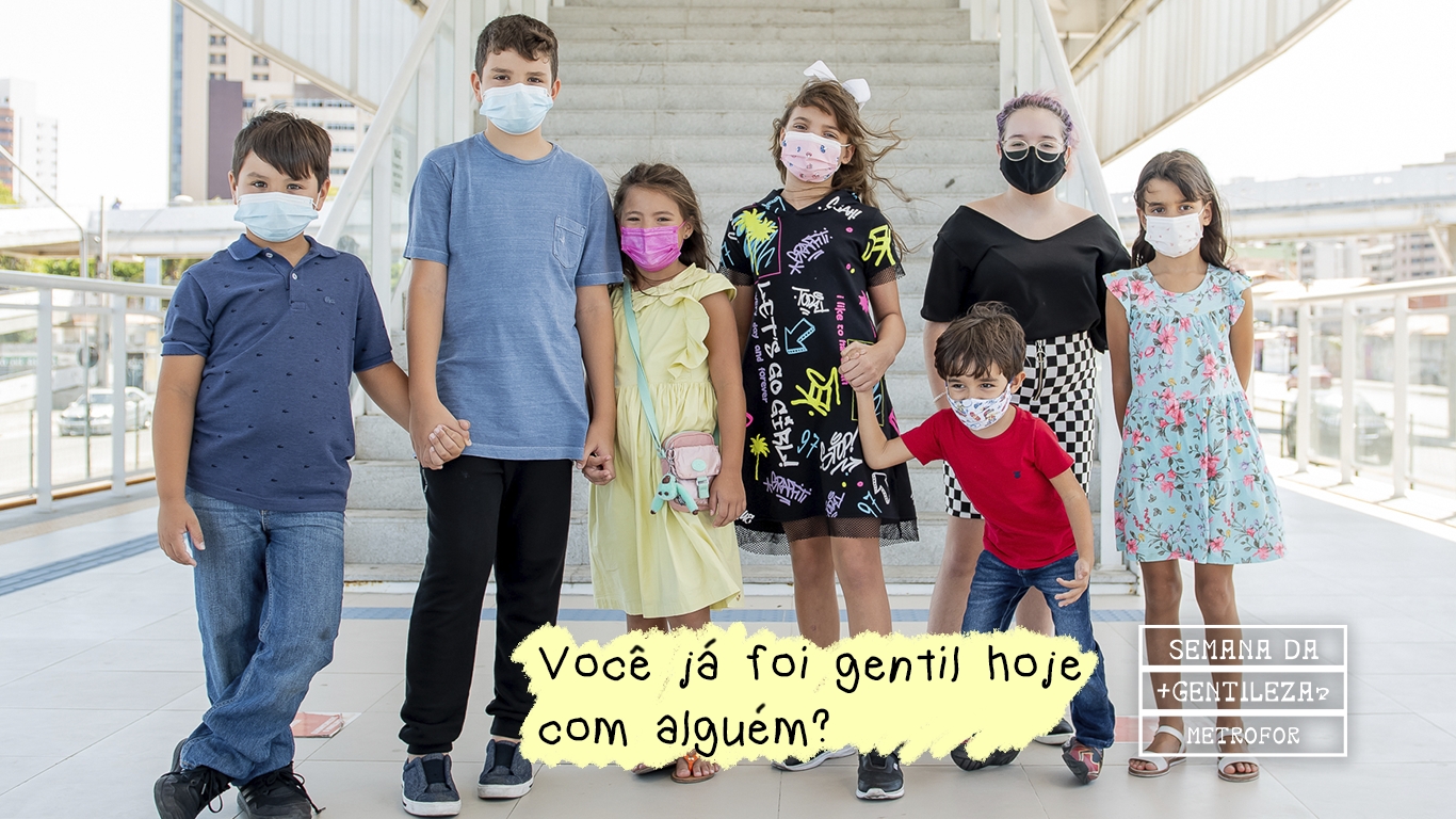 Semana da Gentileza no Metrofor leva mensagens de boa convivência aos passageiros