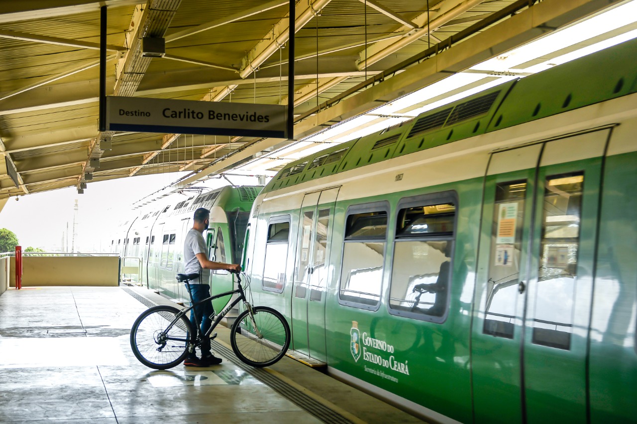 Metrofor libera acesso com bikes na Linha Sul