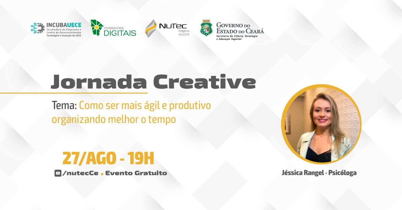 Inscrições abertas para a Jornada Creative de agosto