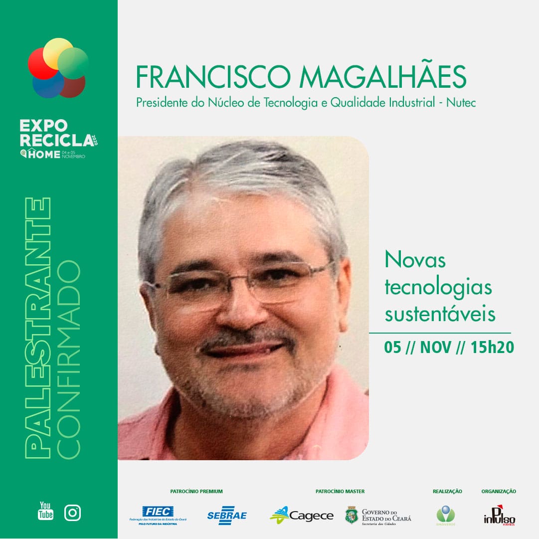 Presidente do Nutec é um dos palestrantes da  ExpoRecicla 2020