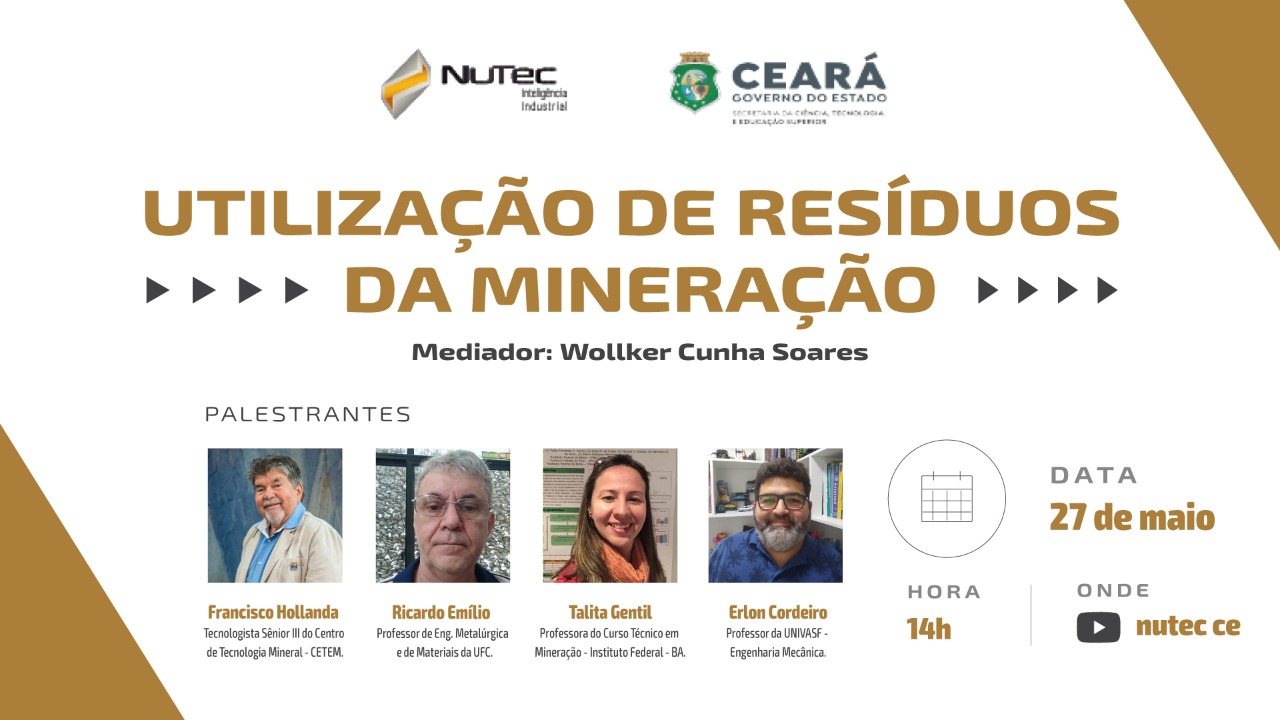 Webinar aborda a utilização de resíduos da mineração
