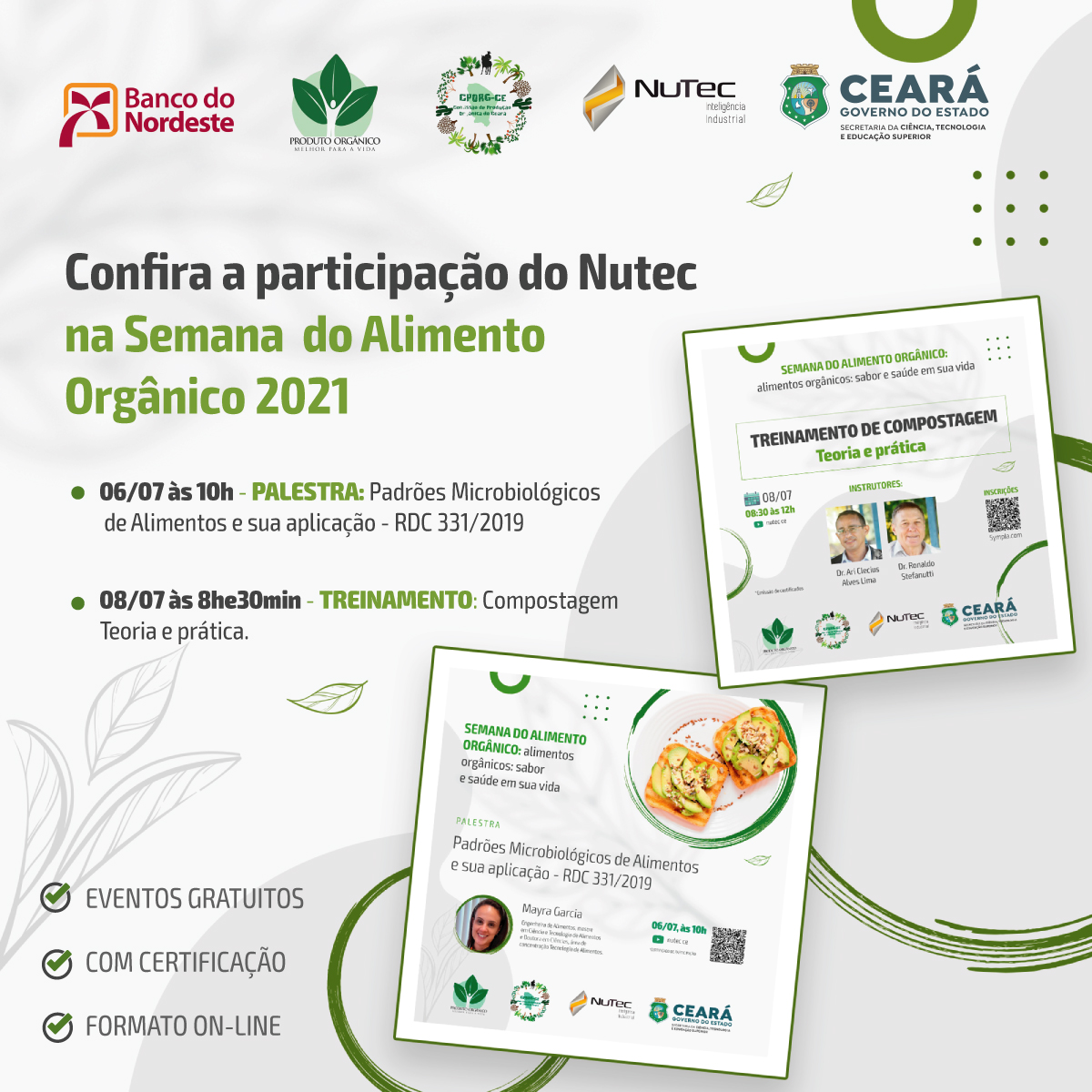 Nutec participa da programação da Semana do Alimento Orgânico 2021