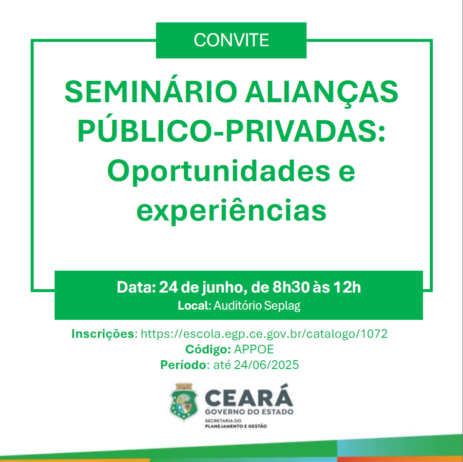 Alianças Público-Privadas – Oportunidades e Experiências