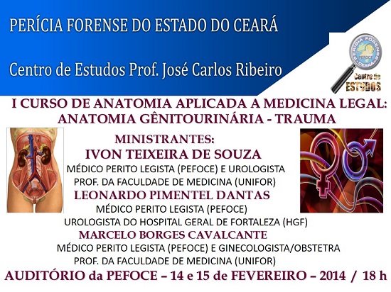 I CURSO DE ANATOMIA APLICADA A MEDICINA LEGAL: ANATOMIA GÊNITOURINÁRIA – TRAUMA