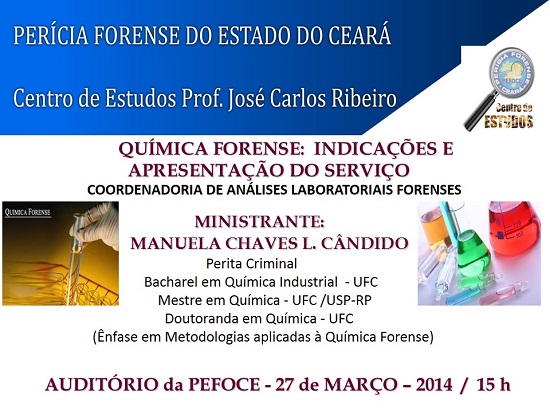 QUÍMICA FORENSE:  INDICAÇÕES E APRESENTAÇÃO DO SERVIÇO