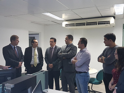 Pefoce recebe visita do diretor Técnico-Científico , Dr. Jair Wermann e membros da Polícia Federal