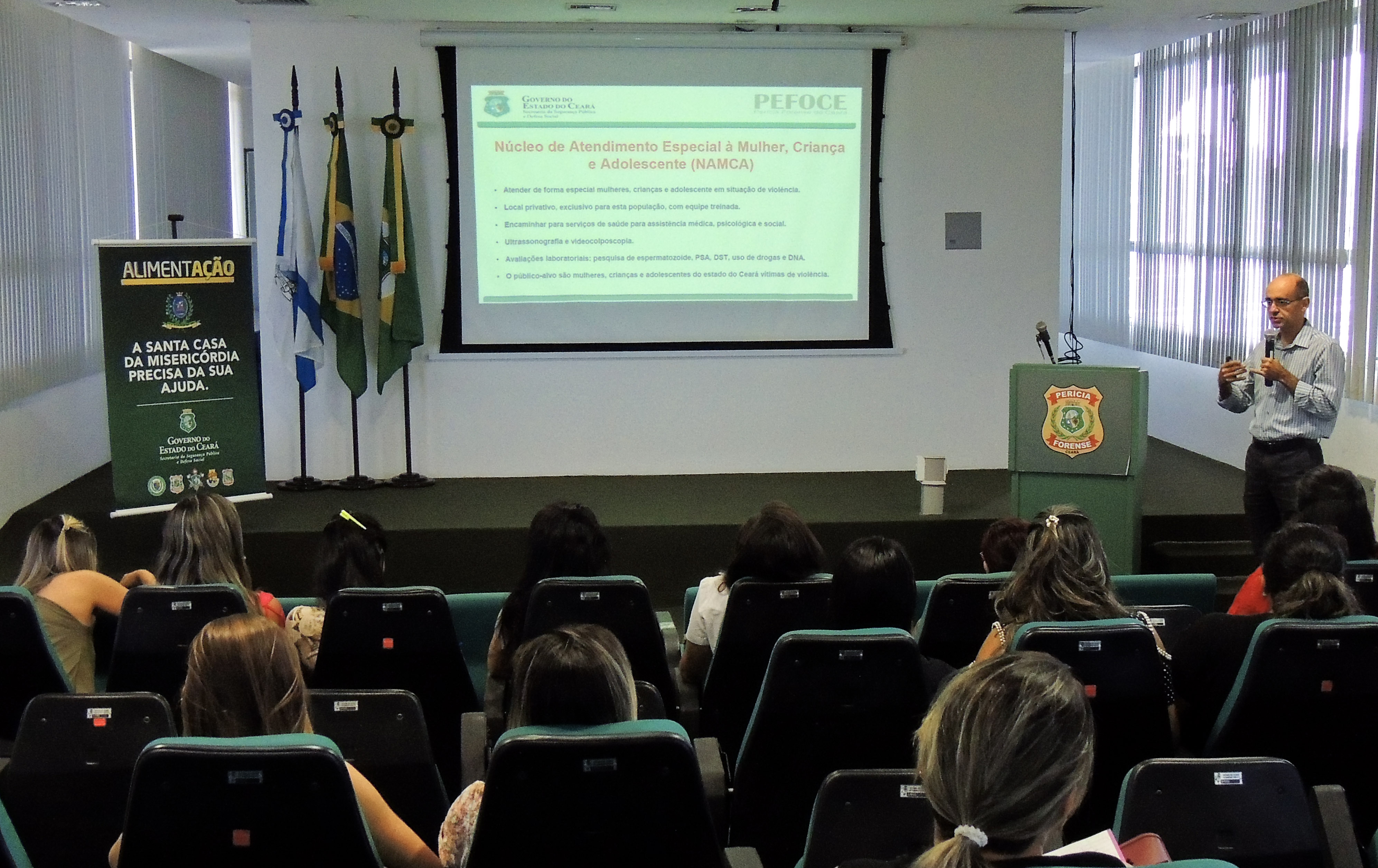 Palestra “A Perícia Médica Legal nos casos de violência sexual” abre a I Semana Acadêmica na Pefoce