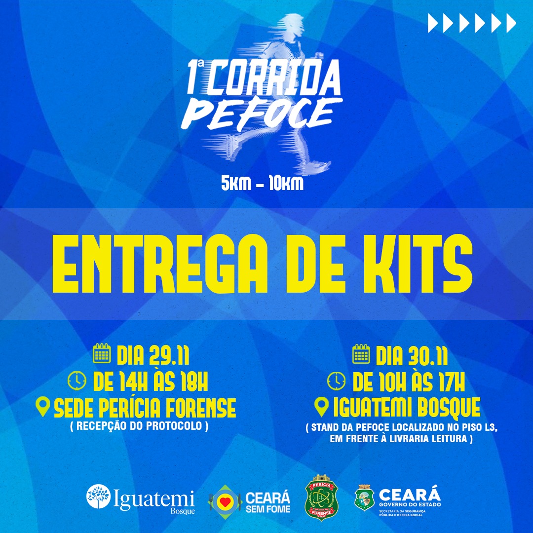 Pefoce realiza primeira corrida de rua no próximo final de semana, em Fortaleza