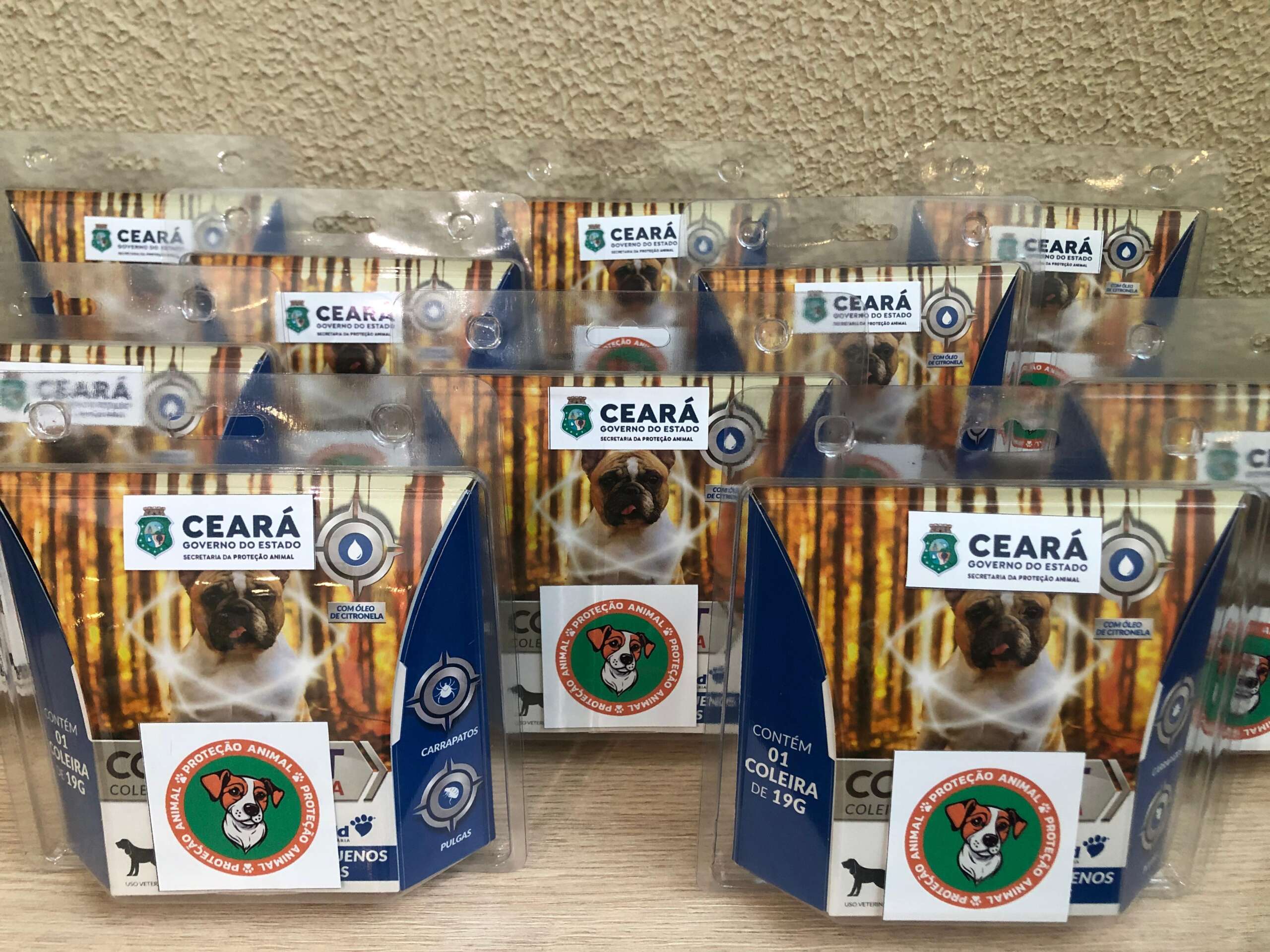 Com distribuição de coleiras antiparasitárias, Secretaria da Proteção Animal participa de evento de adoção neste sábado