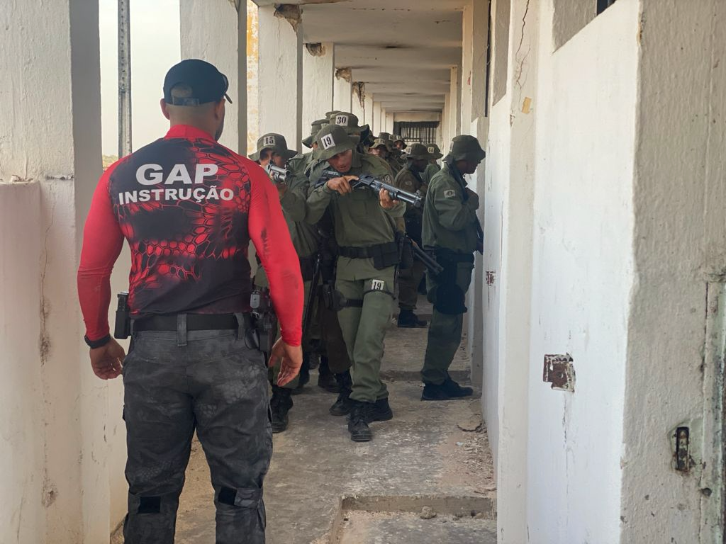 SAP realiza módulo de intervenção prisional no Curso de Operações Táticas Rurais (Cotar)