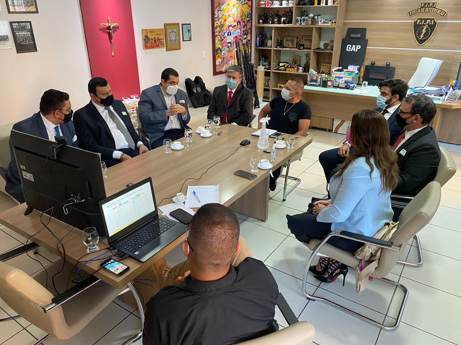 SAP recebe visita de nova comissão do Conselho de Defesa do Policial no Exercício da Função (CDPEF)