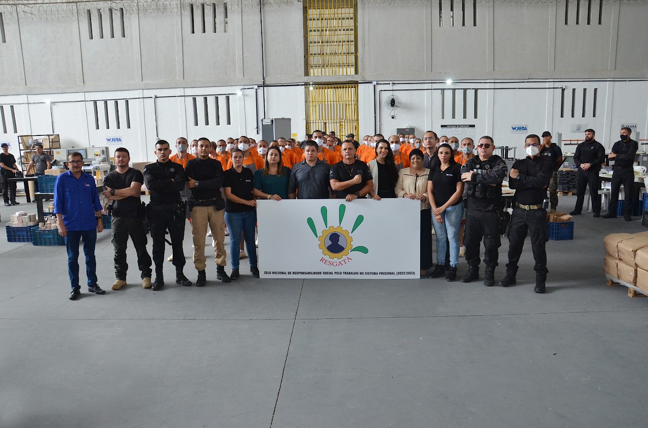 Empresas instaladas dentro de unidades prisionais do Ceará conquistam Selo nacional de responsabilidade social
