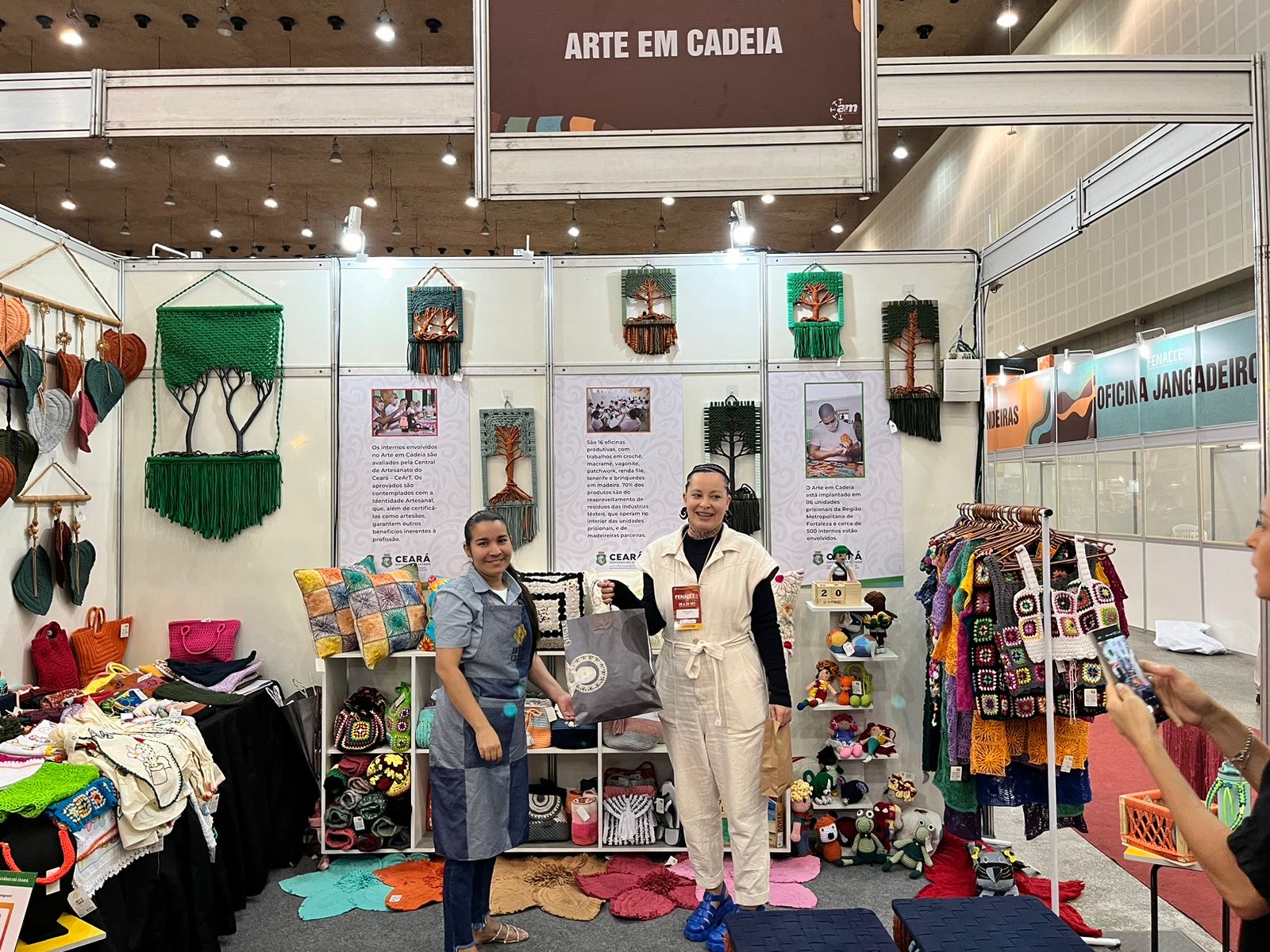 Artesanato de internos do sistema prisional cearense é destaque na 6ª Feira Nacional de Artesanato e Cultura