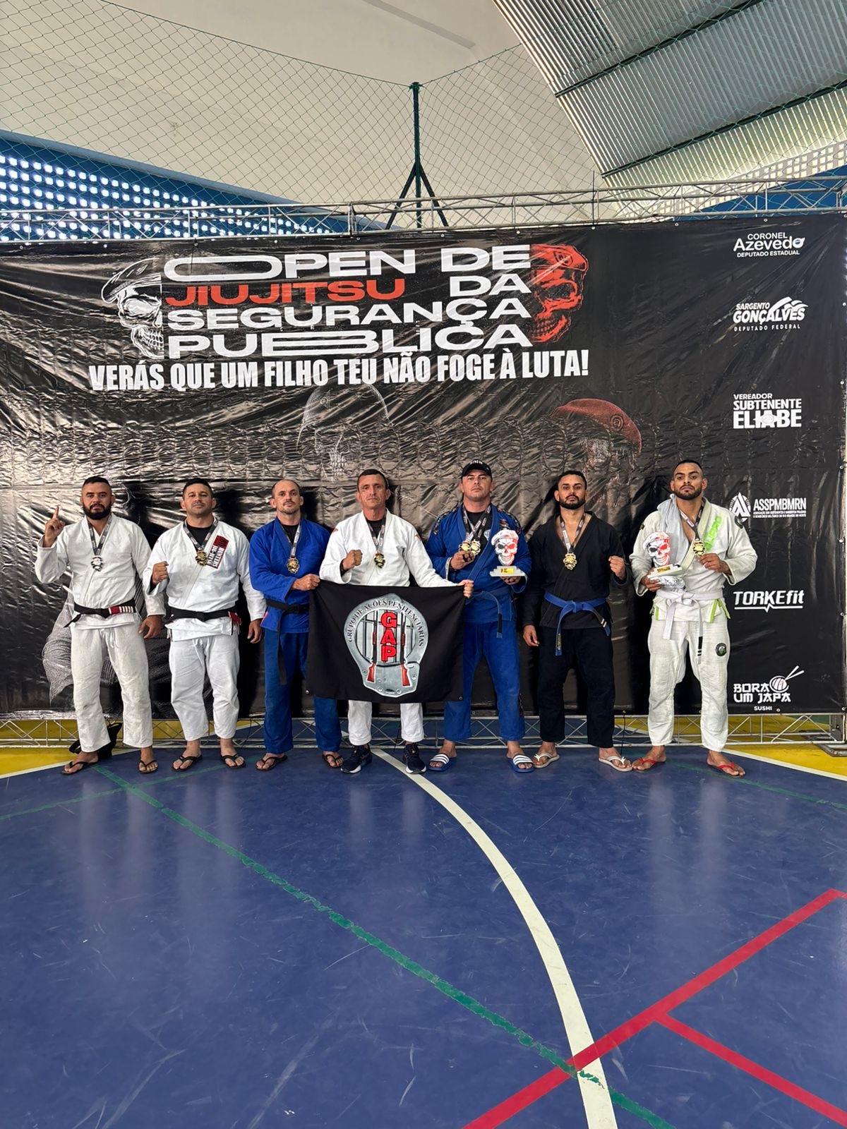 Policiais penais do Ceará se destacam no 3º Open de Jiu-Jitsu da Segurança Pública em Natal