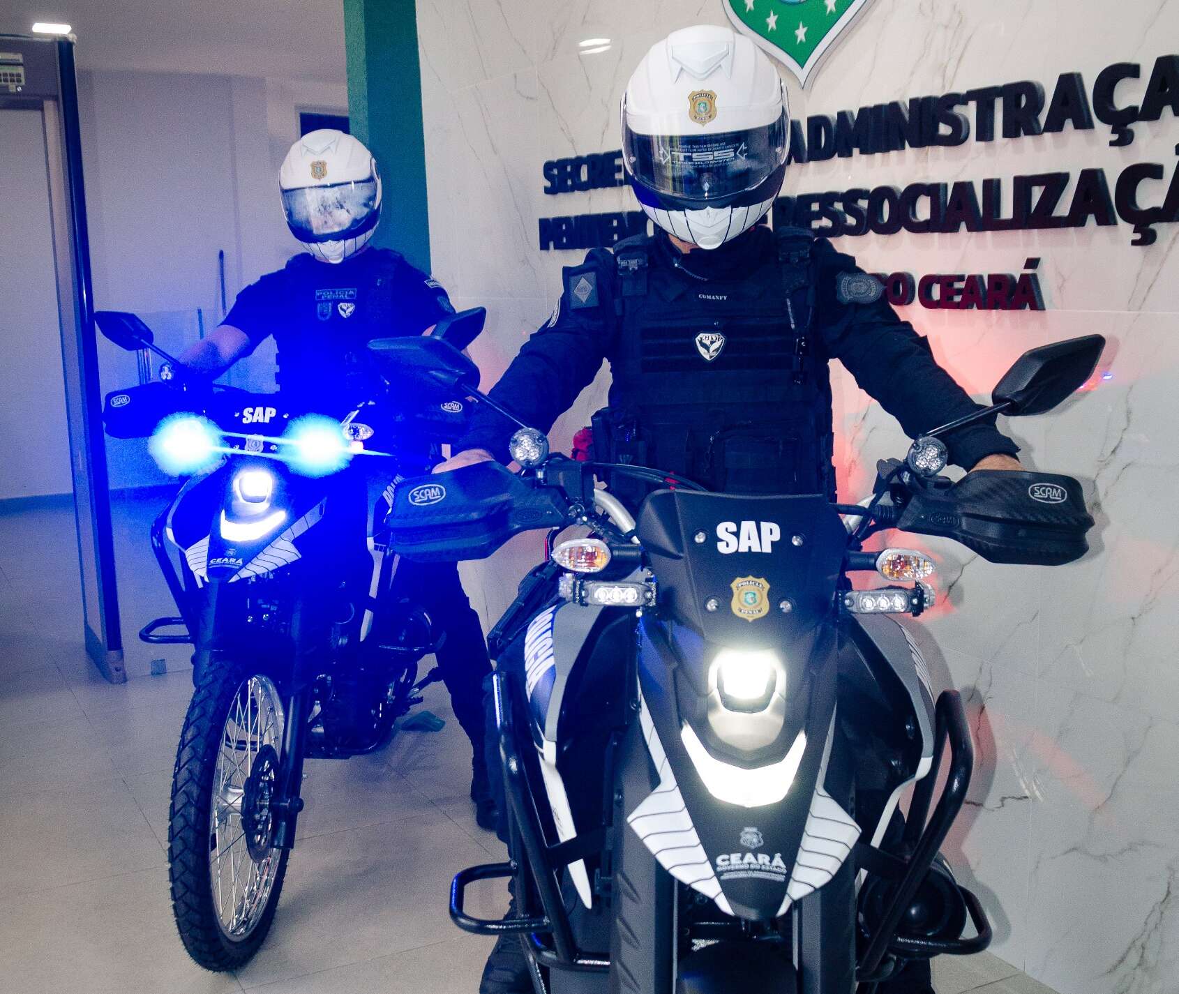 Polícia Penal do Ceará recebe novas motos para reforçar o patrulhamento tático e as escoltas penitenciárias