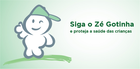 Zé Gotinha mobiliza crianças para vacinação contra pólio e sarampo dia 18