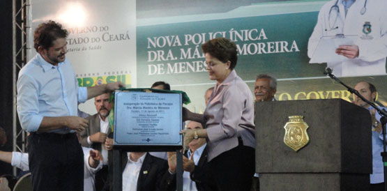 Cid e Dilma inauguram em Pacajus policlínica e Polo 1 do SAMU Ceará