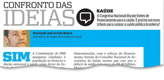 “Saúde: direito que precisa de financiamento”, diz Arruda Bastos em artigo no O Povo