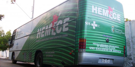 Hemoce receberá doações de sangue na Praça do Ferreira
