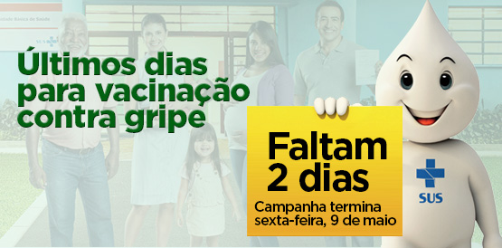 Termina sexta, 9, campanha de vacinação contra gripe