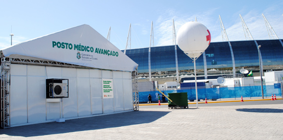 Postos Médicos Avançados atendem na Fan Fest e no Castelão