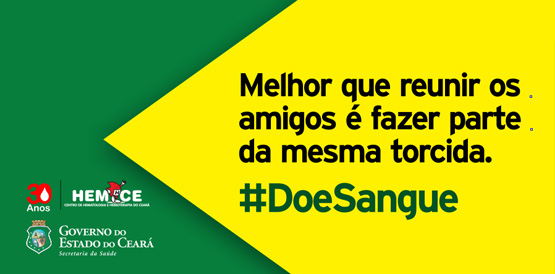 Hemoce receberá doações todos os dias durante a Copa