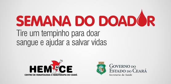 Semana do doador de sangue começa dia 23 com Domingo Solidário