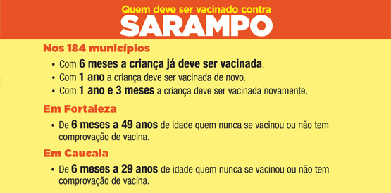 Estratégias para controle do sarampo são reforçadas