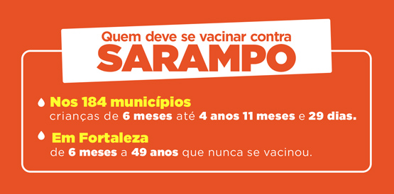 Todos os 184 municípios devem manter vacinação contra sarampo