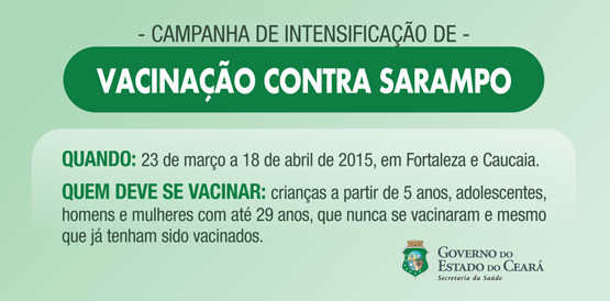 Vacinação contra sarampo é ampliada para até 29 anos
