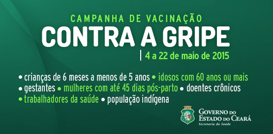 Campanha de vacinação contra a gripe vai até 22 de maio