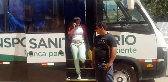Pacientes têm transporte sanitário para policlínicas e CEOs