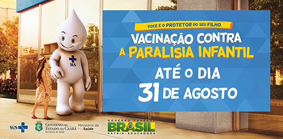 Campanha de vacinação contra paralisia infantil termina segunda, 31